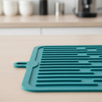 Non-Slip Coffee Machine Mat Heat Resistant Appliance dripping Tray Hanging Loop Espresso Machine Pad