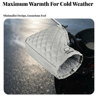 Fleece Lined Winter Scooter Hand Warmers Windproof Scooter Hand Warmers Cold Resistant for Electric Bike Cyclist S, Cyclists
