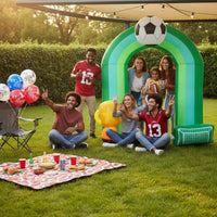Soccer Championship Arch Decoration Giant Size Football Entry Arch Sports Themed Soccer Championship Inflatable for Festival, Stadium