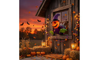 Spooky Halloween Window Decoration Hanging Pumpkin Ghost Decoration Quick Inflation Halloween Inflatable Colorful for Party