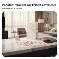 Transparent Pockets Jewelry Storage Book See-Through Pouches Jewelry Binder Book Detachable Pages for Women, Girls, Business Trips, Bedroom