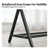 Minimalist Design unobstructedstanding Clothes with Shelf Multi-Purpose Garment Rack Space-Saving Clothing Stand Easy Assembly for Homeowners, Families, Bedroom, Balcony, Entryway, Laundry Room