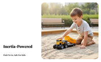 1:43 Scale Truck Model Die-Cast Friction Powered Construction Vehicle Sturdy Alloy Engineering Vehicle Collection for Children, Beach