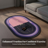 Jump Rope Mat Sound Dampening Soundproof Fitness Mat Noise Reducing Non-Slip Floor Pad for Home Gym, Apartment