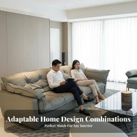 Straight-Line Couch Italian design Sofa Minimalist Design Living Room Furniture for Homeowners, Apartment Dwellers, Villas, Large Homes, Lounge Area