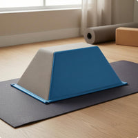 Flat Top Trapezoid Balance Block Wide Base Gymnastics Block Stitched Seams Mind-Body Practice Brick Gray
