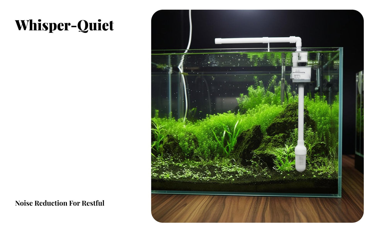 Versatile Aquarium Strainer Pump Exceptionally Quiet Fish Tank Oxygenator Pump Increases Internal Aquarium Strainer for Aquariums, Turtle Tanks