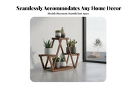 Floor-Standing Multi-Tier Plant Stand minimalist design Tiered Flower Pot Rack Space-Saving Display Shelf Sturdy framework for Gardeners, Apartment Dwellers, Homeowners, Balcony, Living Room, Indoor, Office