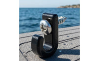 Long-Lasting ABS Material Kayak J-Hook High Wear Resistance Boat Deck Tie-down Hook Kayak Rigging Kit Multi-Purpose for Kayaking, Canoeing, Camping