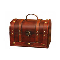 Wooden Treasure Chest Lockable Vintage Wooden Treasure Chest Portable