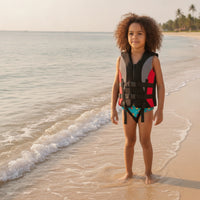 Buoyant Life Jacket with Crotch Strap Adjustable Swim Vest with Crotch Strap Long-Lasting Buoyancy Aid Jacket Supportive for Boating, Fishing