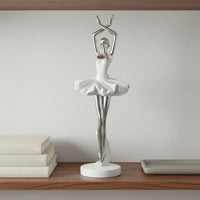 Ballet Dancer Sculpture Elegant Design Ballet Dancer Statue Fine Crafted Details Ballerina Statue for Dancers, Girls, Living Room, Bedroom, Bookshelf