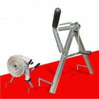 Hand Crank Hose Reel Stainless Metal Hose Winder Foldable Farm Equipment for Farmers, Firefighters, Irrigation, Firefighting