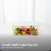 Multi-Section Serving Platter Multifunctional Divided Serving Platter Easy to Clean Divided Appetizer Tray for Parties, Entertaining, Living Room