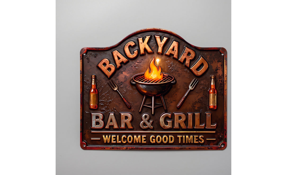 Vintage Metal Sign | Rustic, Iron Sign, for Home Bar