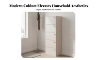 Space-Saving Enclosed Shoe Cabinet Large Capacity Multi-Tier Tipping Shoe Cabinet Minimalist Design Footwear Rack Easy Assembly for Apartment Dwellers, Homeowners, Families, Entryway, Small Areas, Hallway, Living Room