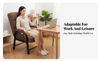 High-Back Support Manual Recliner Ergonomic Design Adjustable Recliner with Footstool Padded Cushioning Lounge Chair Sturdy Frame for Office Workers, Students, Seniors, Relaxing, Rest Ping, Living Room, Small Areas