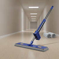 Hands Flat Mop Lightweight Self-Wringing Floor Mop Upright Storage for Hardwood Floors, Washroom