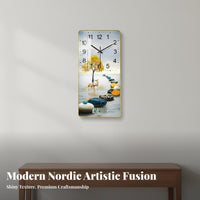 Silent Movement Wall Clock with Digital Calendar Easy Installation Modern Decorative Clock Multi-Functional for Homeowners, Bedroom, Hallway