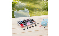752 Pieces Complete Set Craft Eyes with Storage Box Black Safety Eyes Plastic Secure for Crafters, Toy Repair