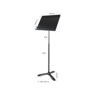 Sheet Music Stand Matte Black Tripod Music Stand Freestanding for Home Studio