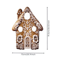 Gingerbread House Costume Pull-on Foam House Costume Lightweight Holiday Dress-up Outfit for Kids Adults