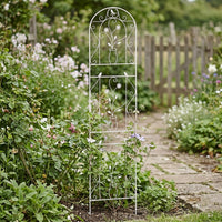 Vintage Iron Trellis 82cm, 55cm Width, Vine Plant Support, Set of 4, For Gardening