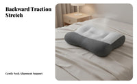 With Heat Heated Neck Pillow Breathable Material Cervical Contour Pillow Adjustable for Back Sleepers, Insomniacs, Sleeping, Home