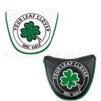 Golf Club Headcover with Four-Leaf Clover Design