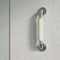 Wall-Mounted Grab Bar with Silicone Grip Textured Bathroom Grab Bar Heavy Duty Handrail Sturdy for Disabled