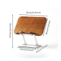 Desktop Book Stand Stable Book Stand with Adjustable Height Ergonomic Holder with Page Clips for Students, Readers, Desk, Office, Study Room