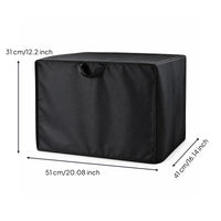 Silver-Coated Printer Dust Cover Oxford Cloth Copier Dust Cover Fitted Printer Protector Case Open Bottom