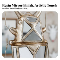 Wall Mirror Meticulous Craftsmanship Stag Beetle Wall Mirror Vintage Sculpture Antique-Design House Decoration