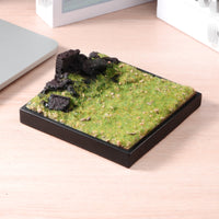 Miniature Diorama Base Green Grassy Grassland Diorama Base Stony Ruins Miniature Scene Base