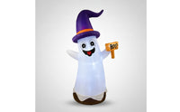 Outdoor Halloween Inflatable Ghost Giant Wizard Ghost Inflatable LED-& Lawn Ornament Lighted for Homeowners