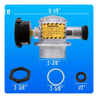 Manual Air Release Valve Assembly Easy to Install Valve with Pressure Gauge Long-Lasting Pressure Gauge Assembly Accurate for Maintenance Technicians