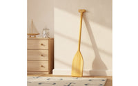 Decorative Wooden Paddle Rustic Paddle with T-Handle Varnished Oar Sturdy for DIYers, Wall Decor