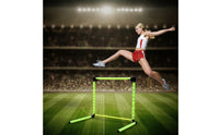 Folding Adjustable Hurdles Lightweight Adjustable Agility Hurdles Soccer Hurdle Compact Storage Training Set Versatile