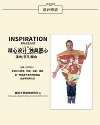 跨境供应狂欢节万圣节cosplay化妆舞会舞台服装成人美味披萨装