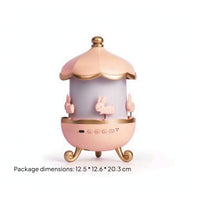 Soothing Carousel Night Light Multicolor Night Light Display Compact Carousel Light Display Silent for Children, Bedroom, Desk