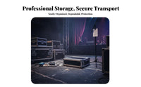 Audio Equipment Audio Transport Enclosure Heavy Duty Aluminum Secure Twist for Sound Technicians, DJs, Traveling, Stage
