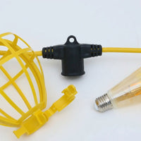 Garden Lights with Light Fitting for Festoon Lights, Single E27 Lamp Holder for Outdoor Lighting, 110-230V Bulb Holder, 240V 10-16A E27 Lamp