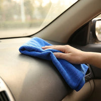 Space-saving Car Towel Microfibre Cloth for Detailing, High Absorbency Microfibre Towel, 35x75cm Plain Weave Thick Cleaning Tool, 400g