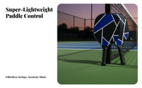Lightweight Pickleball Paddle Set Non-Slip Grip Pickleball Racket Kit Enlarged Sweet Zone for Children, Men, Outdoor, Indoor