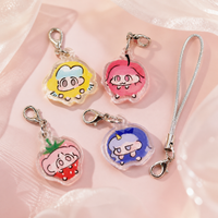 AGUGU Cartoon Acrylic Keychain for Bags and Planners