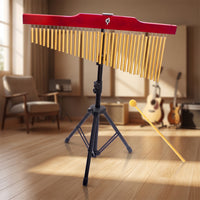 Wind Chime with Stand Gold-Finished 36-Note Wind Chime Concert-Ready Percussion Instrument for Percussionists, Instrumentalists