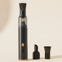 Mini Vacuum with Brush Attachment Lightweight Handheld Vacuum Cleaner for Baristas, Desk, Countertop