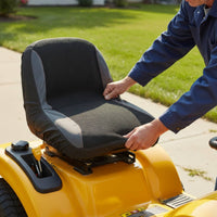 Lawn Mower Seat Cover Breathable Material Riding Mower Seat Cover Vehicle Accessory Resistant Sturdy Duty for Hot Weather