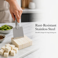 Long Handle Stainless Steel Tofu Cutting Knife for Commercial and Home Use