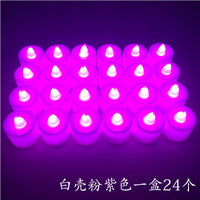 新年过年春节正月十五送灯LED电子蜡烛灯用品上坟供奉装饰布置